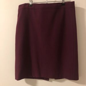J.Crew wool pencil skirt - S - maroon